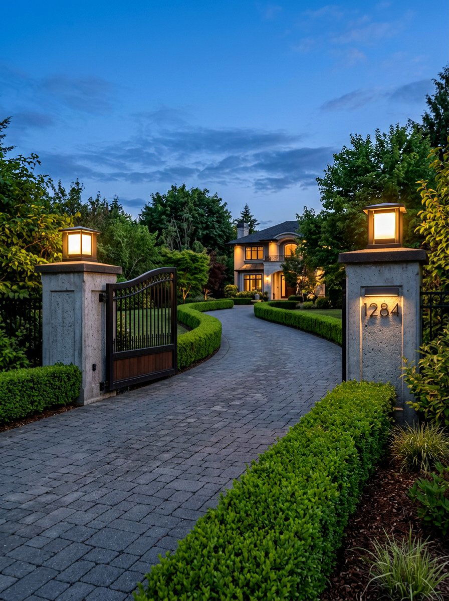 Modern stone pillar light - 30 modern outdoor lighting ideas