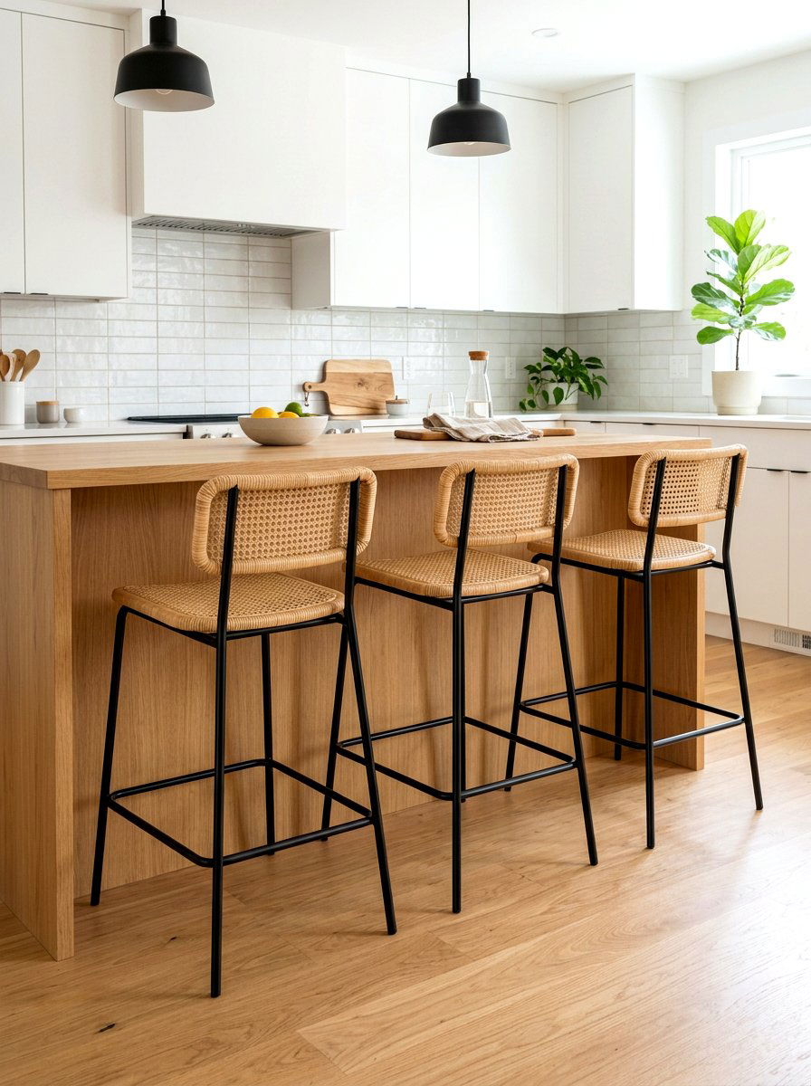 Modern stool kitchen - 30 Japandi kitchen ideas