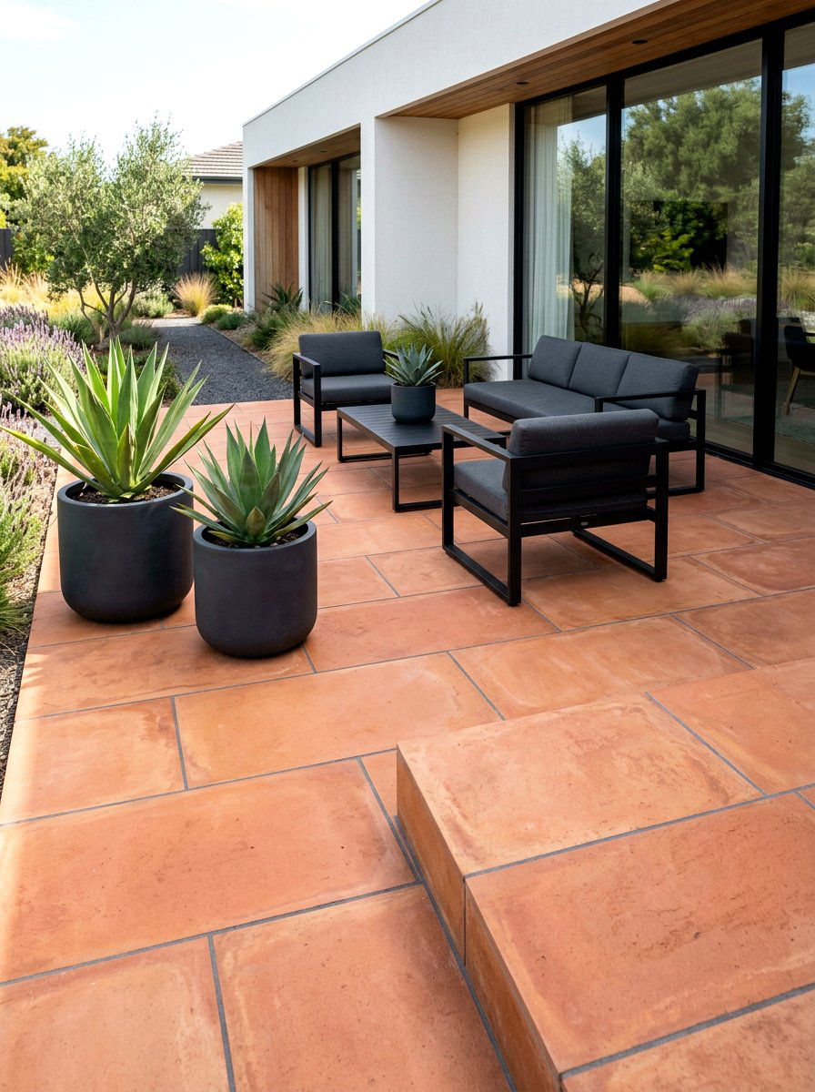 Modern terracotta patio flooring - 30 terracotta patio ideas