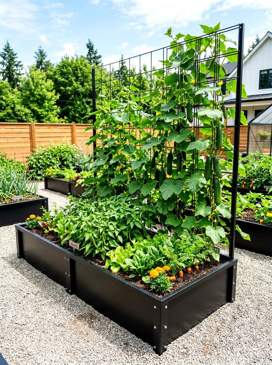 Modern vegetable garden bed - 30 modern raised bed ideas