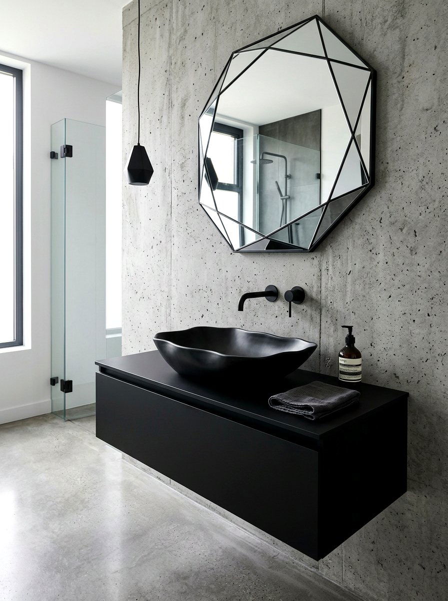 Modern vessel sink - 30 vessel sink powder room ideas