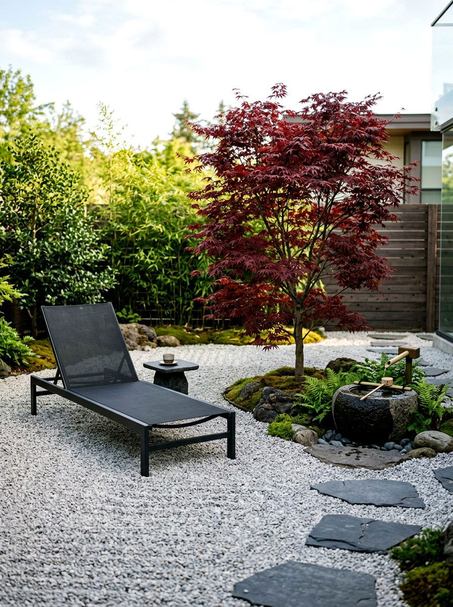 Modern zen garden - 30 outdoor reading garden ideas