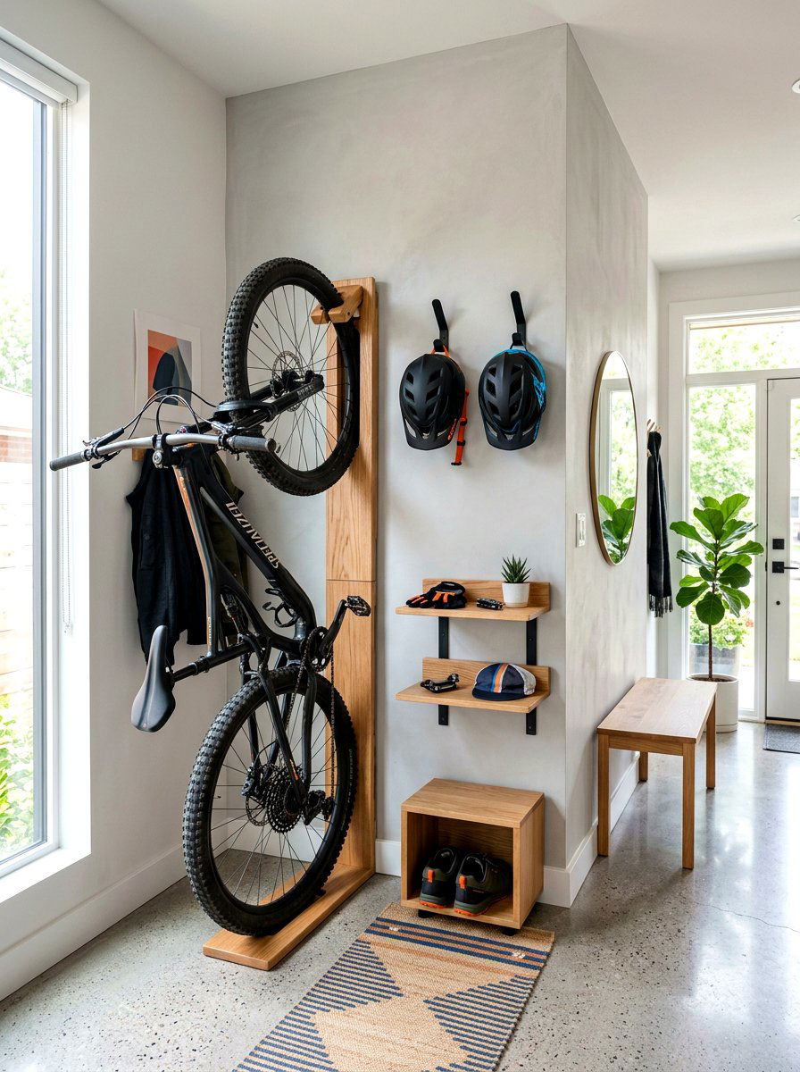 Modular Bike Stand - 30 modular apartment storage ideas