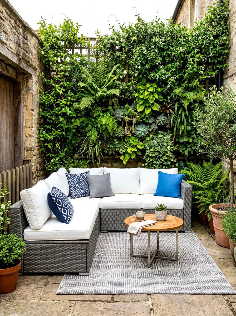 Modular Corner Sectional - 30 compact patio furniture ideas