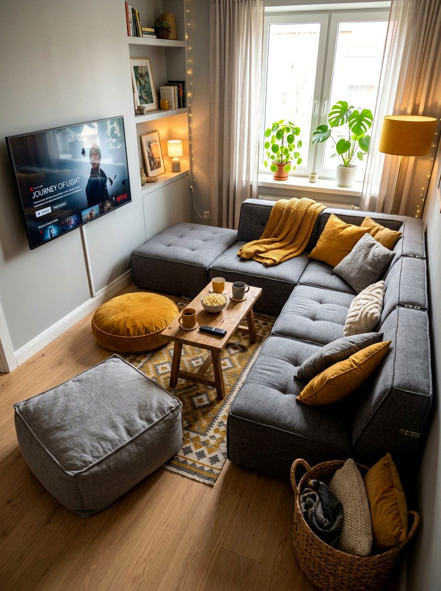 Modular Couch - 30 micro apartment decor ideas