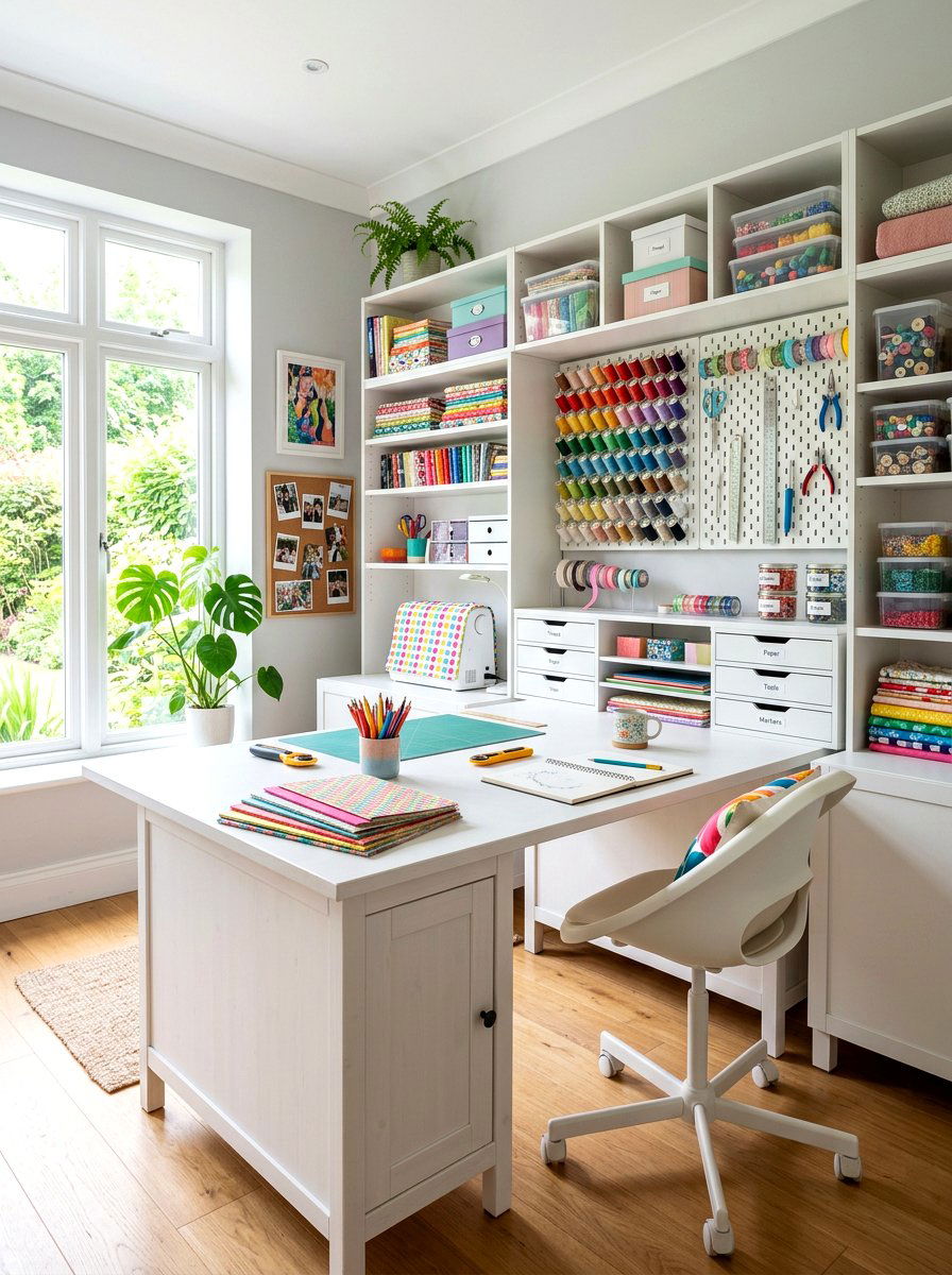 Modular Craft Station - 30 modular apartment storage ideas