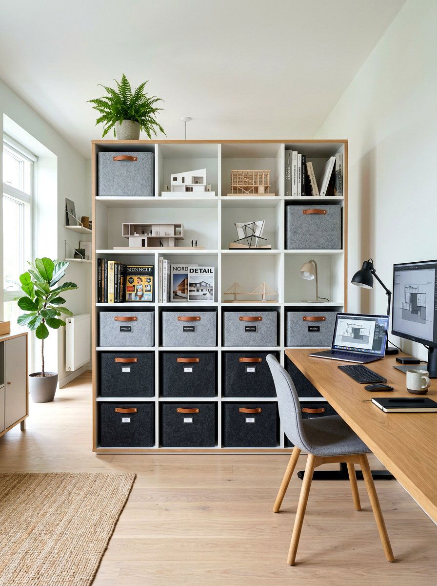 Modular Cubby Units - 30 home office storage ideas