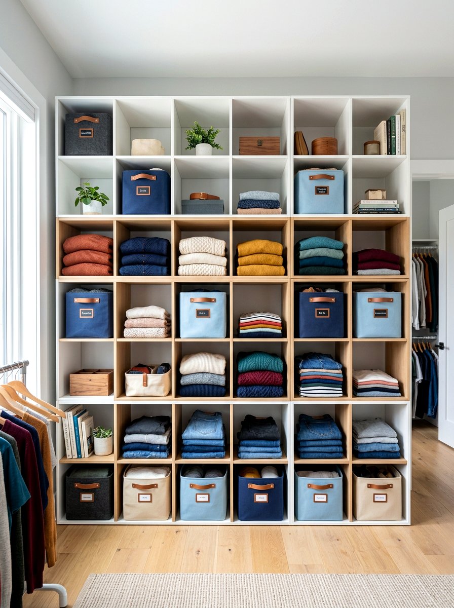 Modular Cube Closet Layout - 30 capsule wardrobe closet ideas