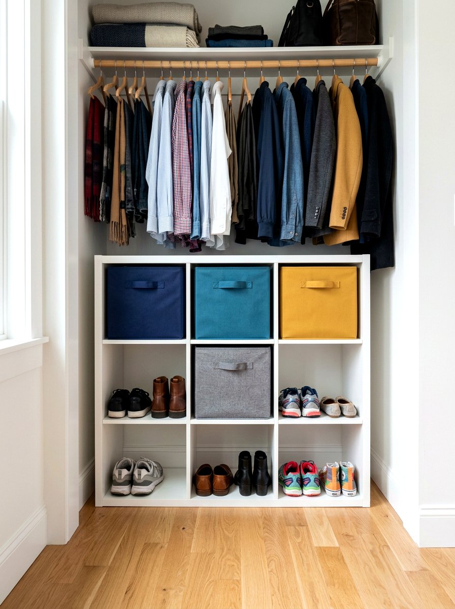 Modular Cube Organizer - 30 micro closet organization ideas