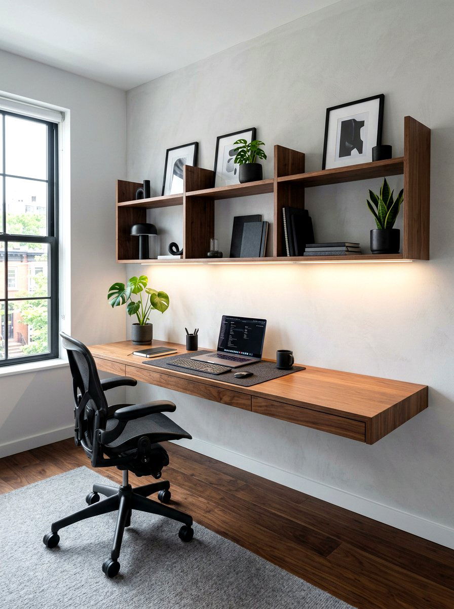 Modular Floating Desk Studio - 30 boutique studio office ideas