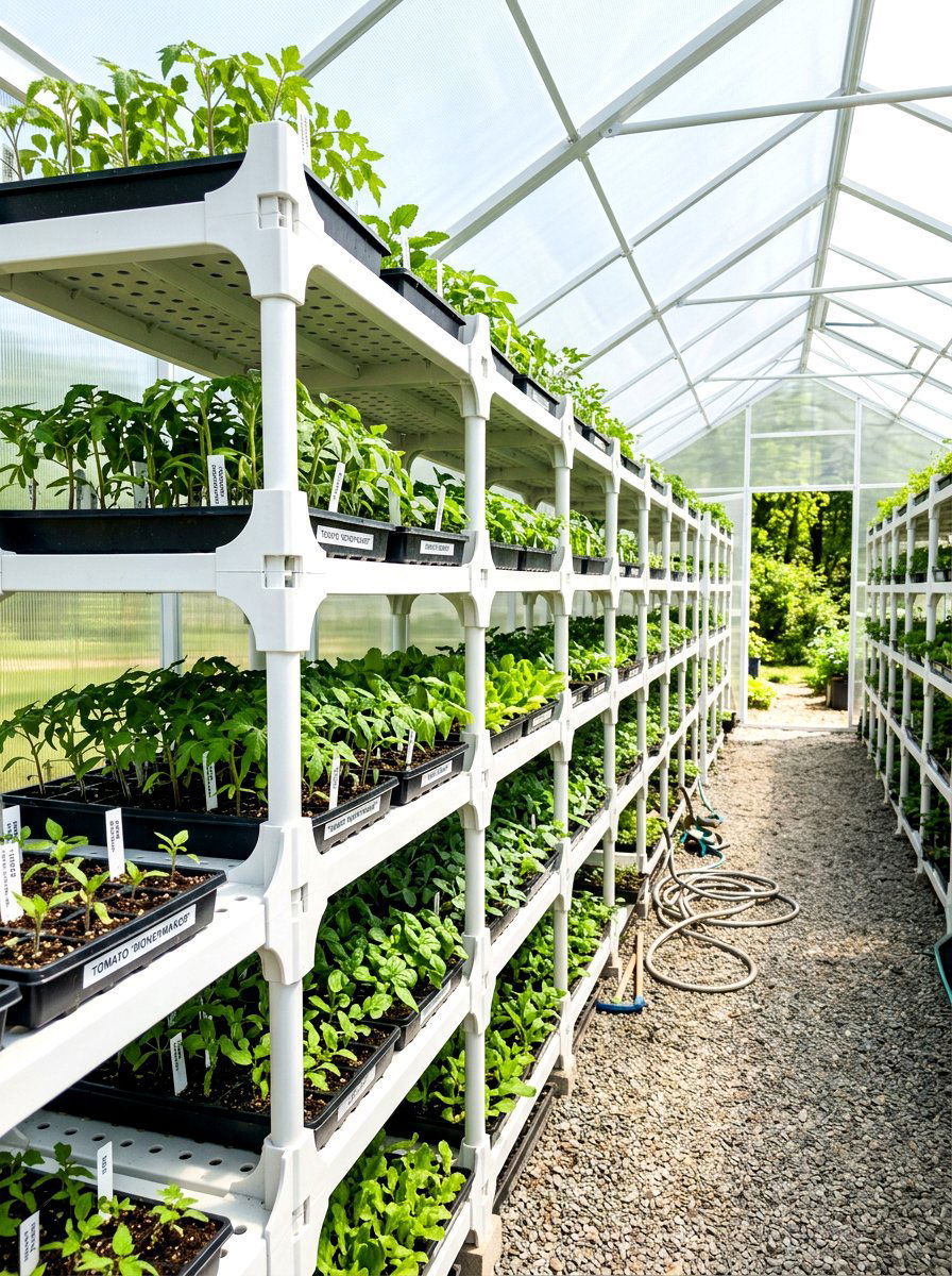 Modular Greenhouse System - 30 greenhouse shelving layout ideas