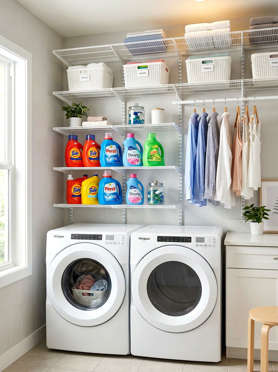 Modular Laundry Shelving - 30 modular apartment storage ideas