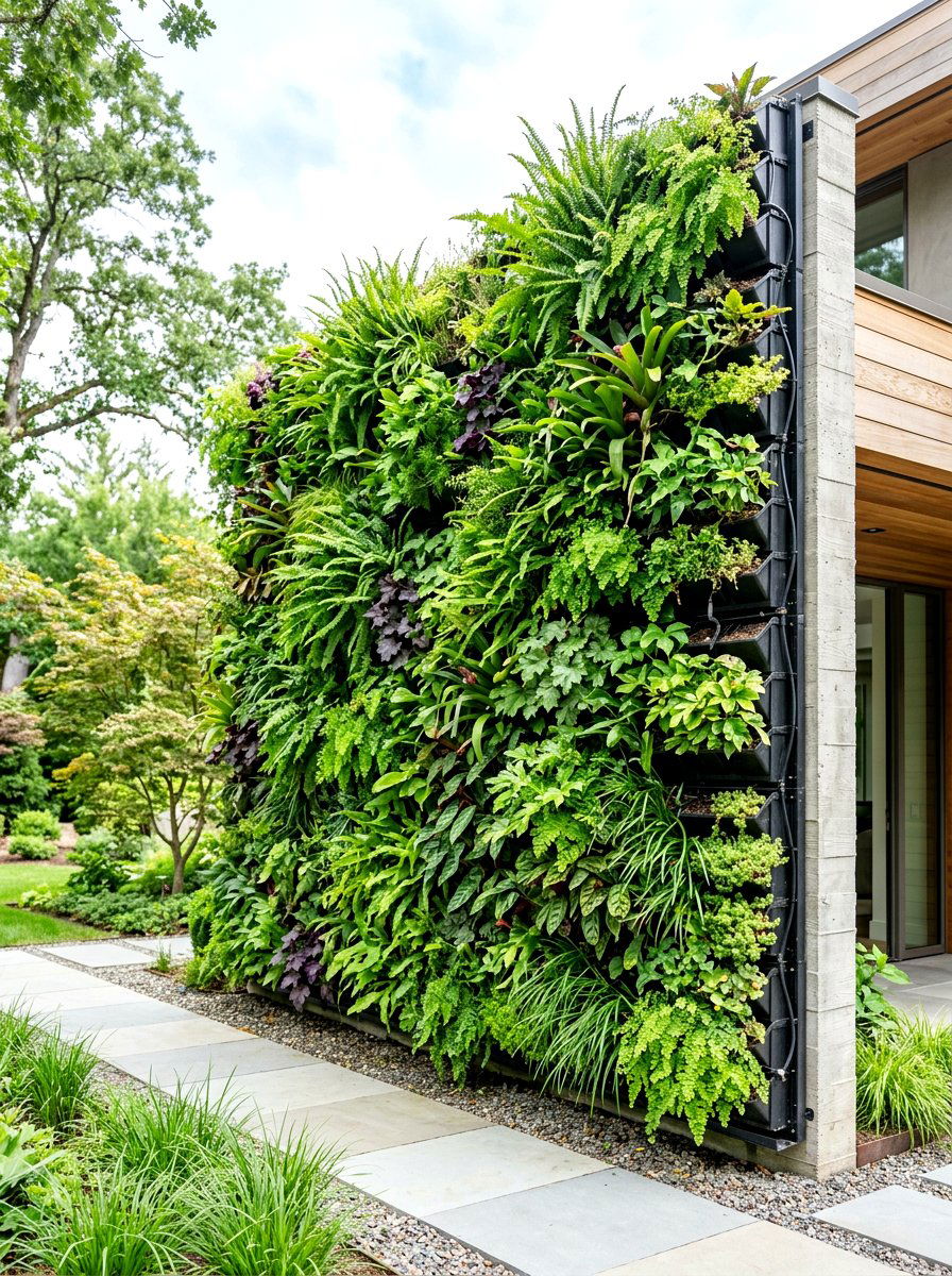 Modular Living Wall - 30 outdoor vertical garden ideas