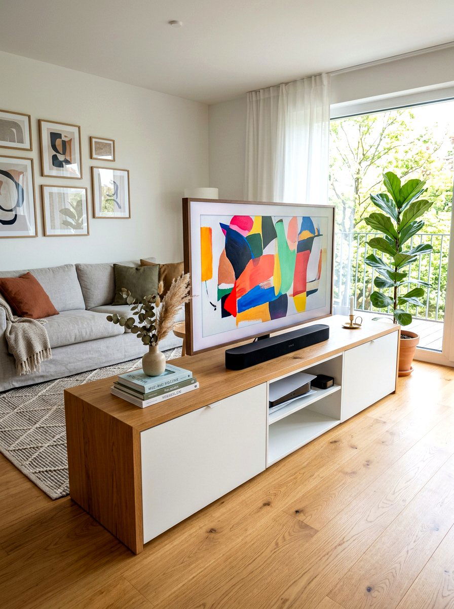 Modular Media Console - 30 modular apartment storage ideas