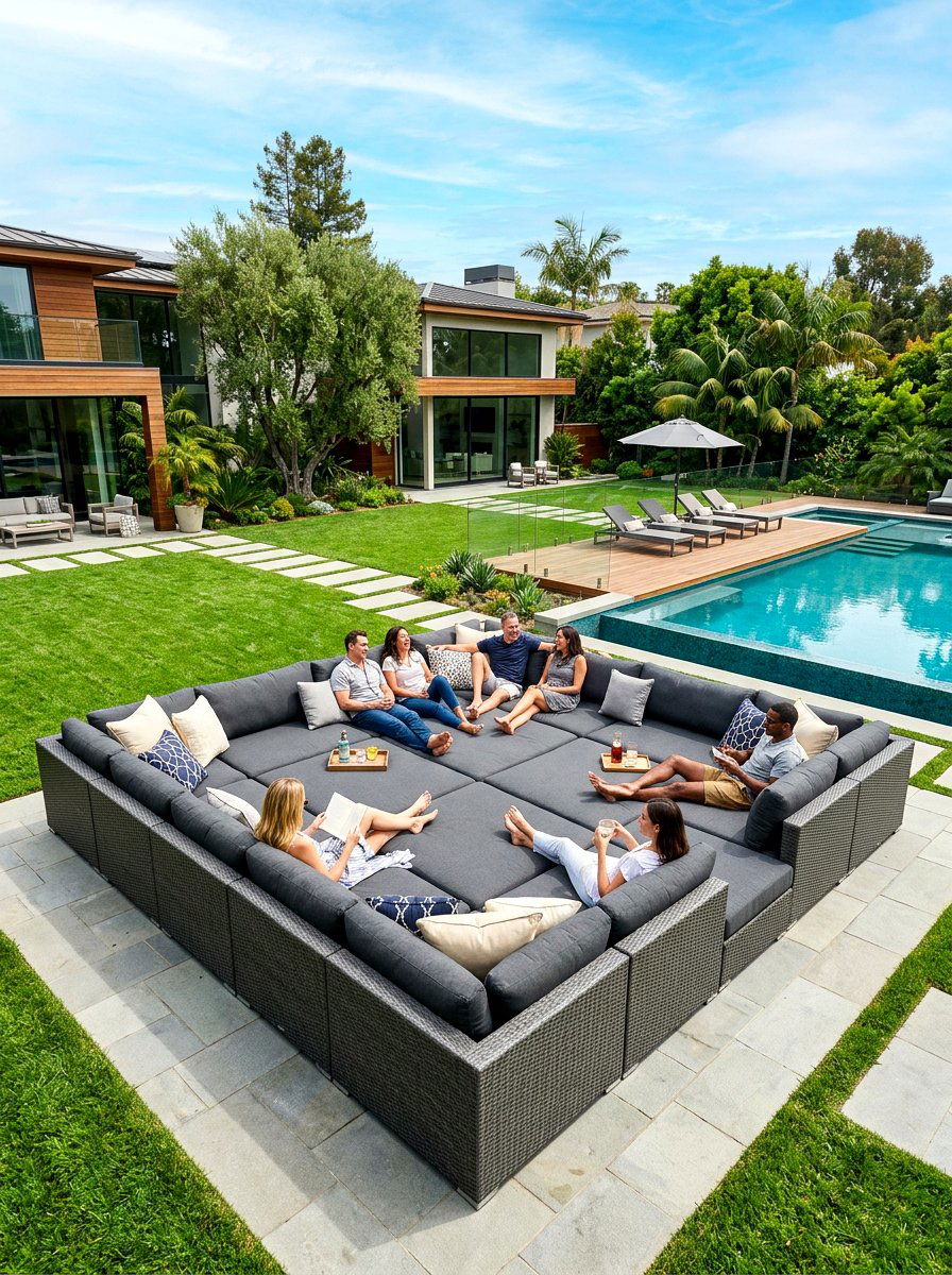 Modular Outdoor Pit - 30 plush patio seating ideas