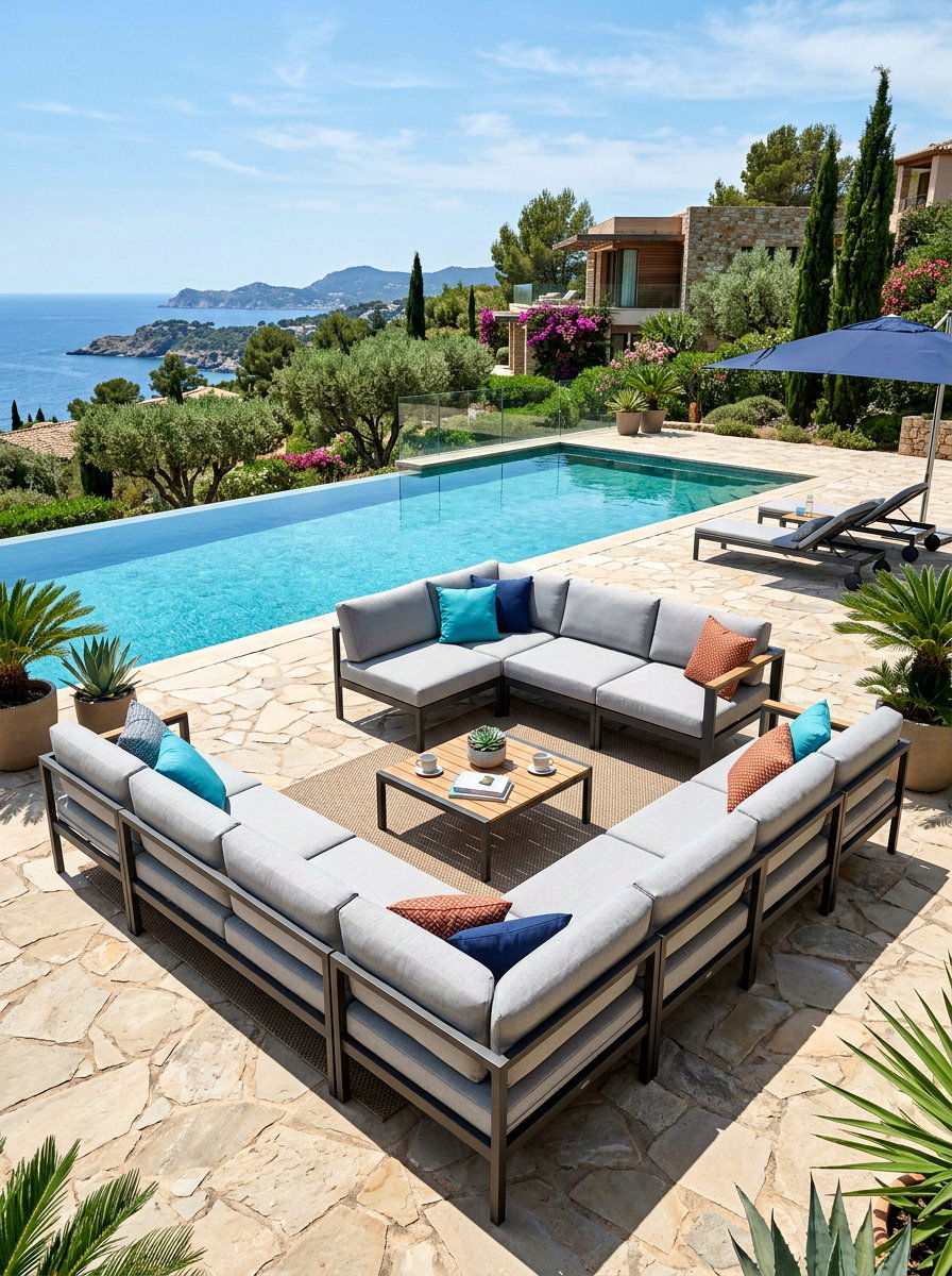 Modular Outdoor Seating - 30 metal patio furniture ideas