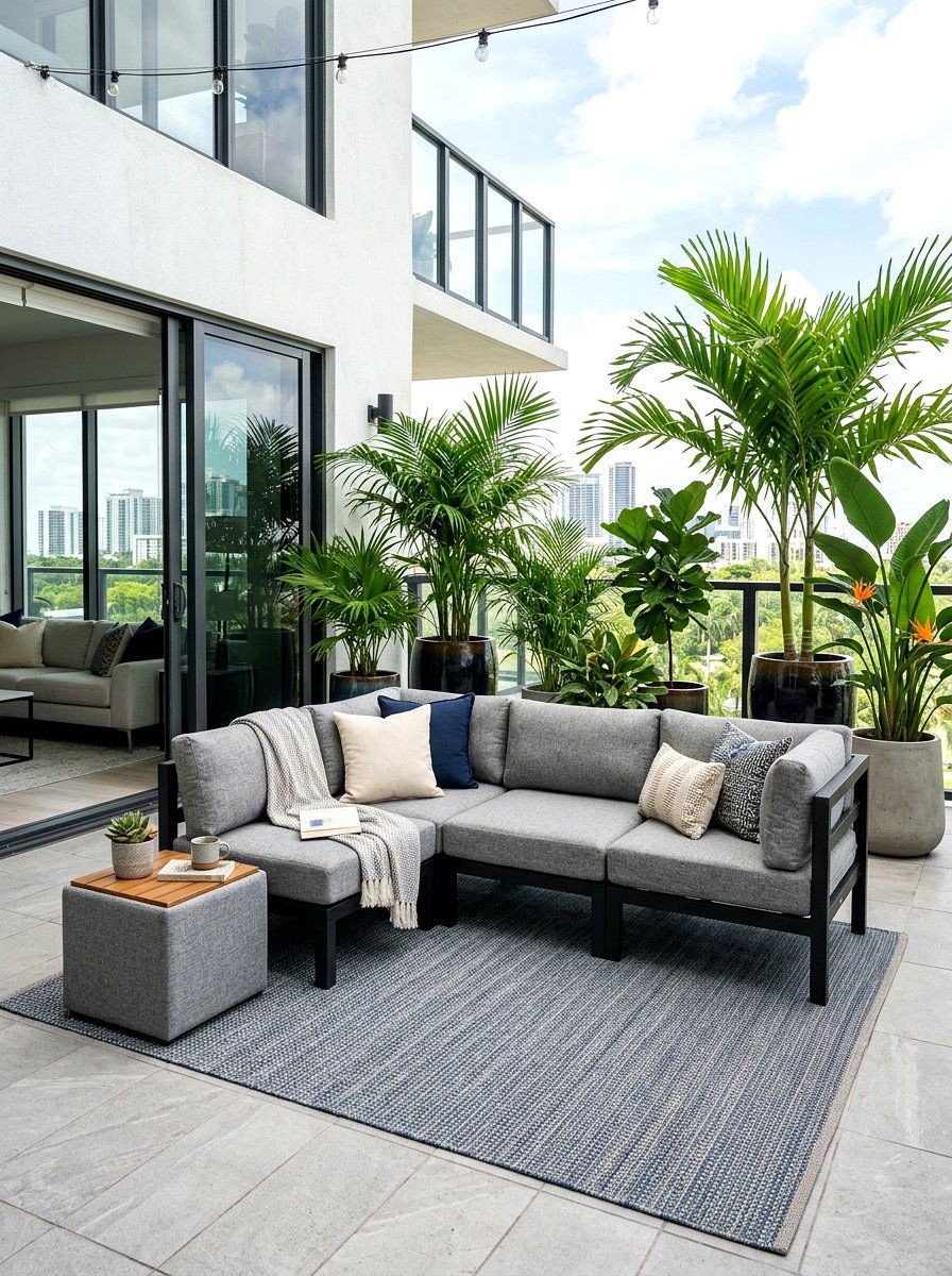 Modular Outdoor Sectional - 30 small space outdoor furniture ideas