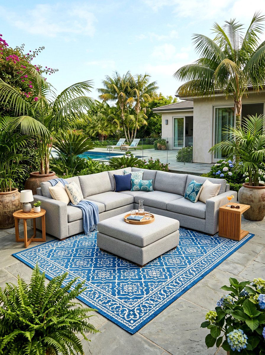 Modular Outdoor Sofa - 30 summer entertaining patio ideas