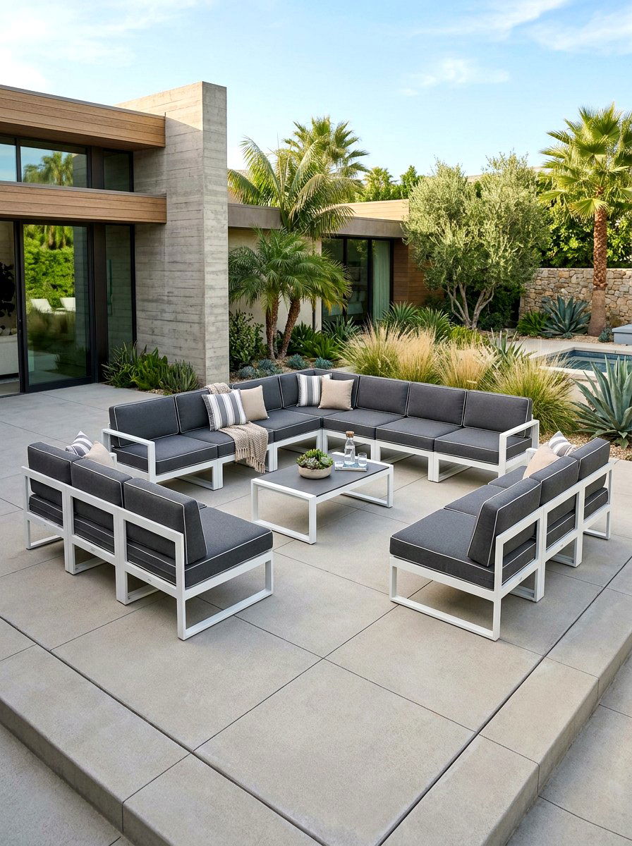 Modular Patio Seating - 30 courtyard patio furniture ideas