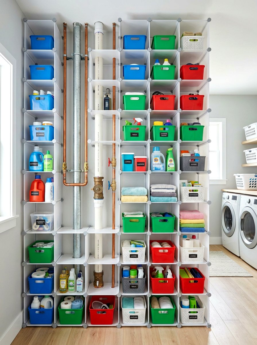 Modular Plastic Cube Storage - 30 under sink storage rental ideas