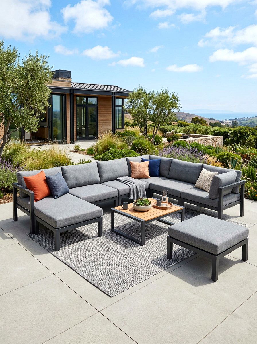Modular Sectional Chaise - 30 chaise lounge patio ideas