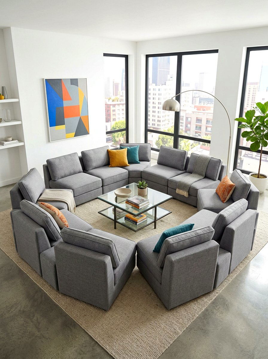 Modular Sectional Seating - 30 sunroom seating ideas