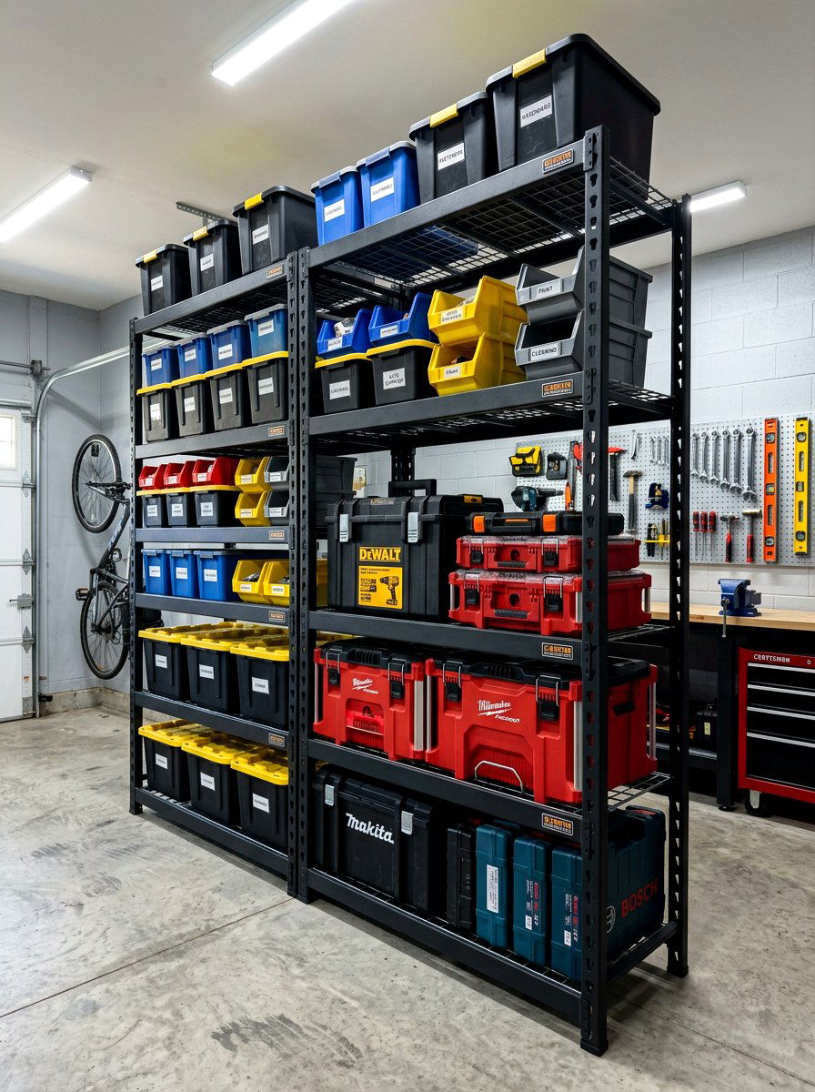 Modular Shelving - 30 garage workshop ideas