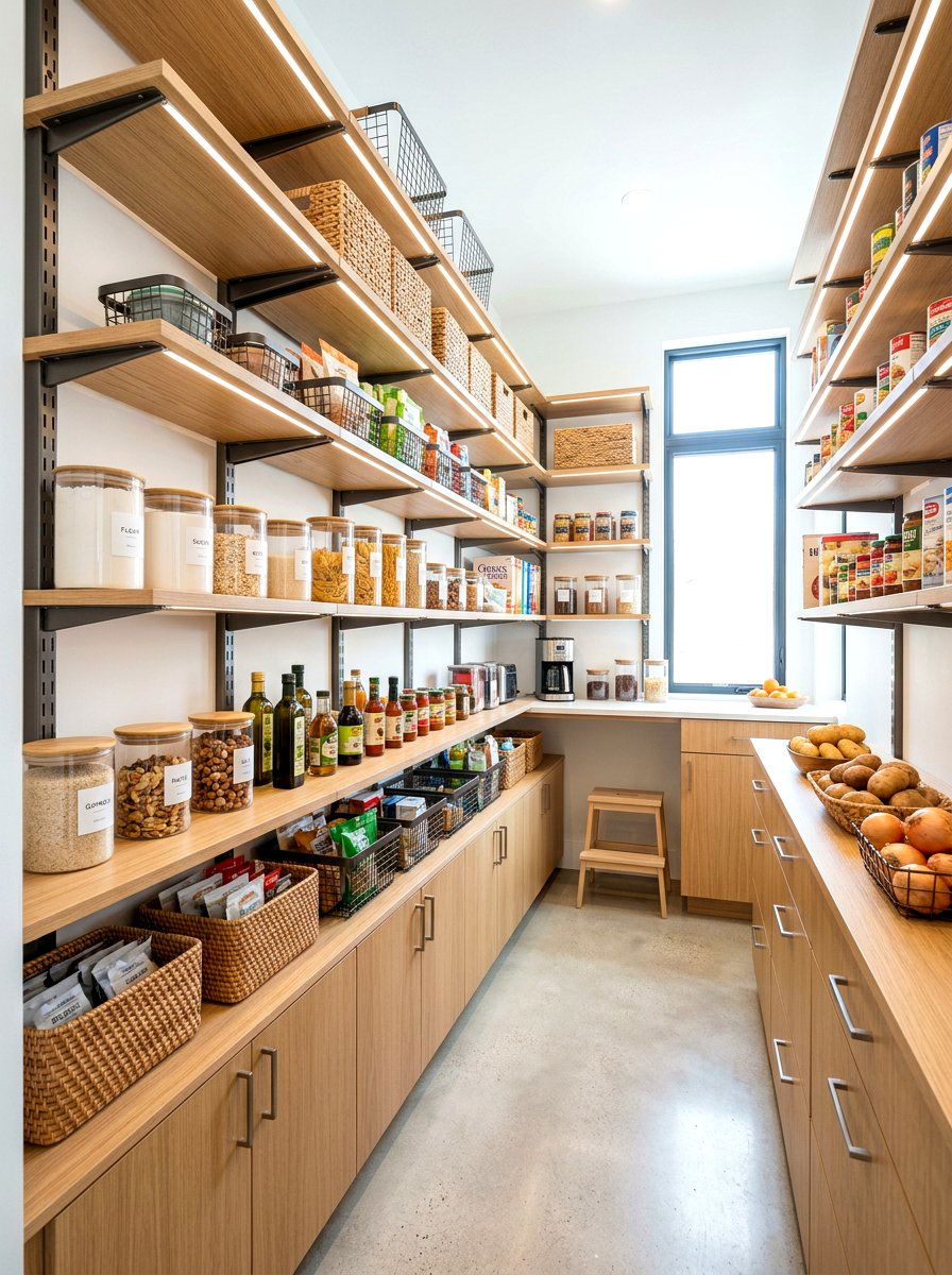Modular Shelving System - 30 pantry reset ideas