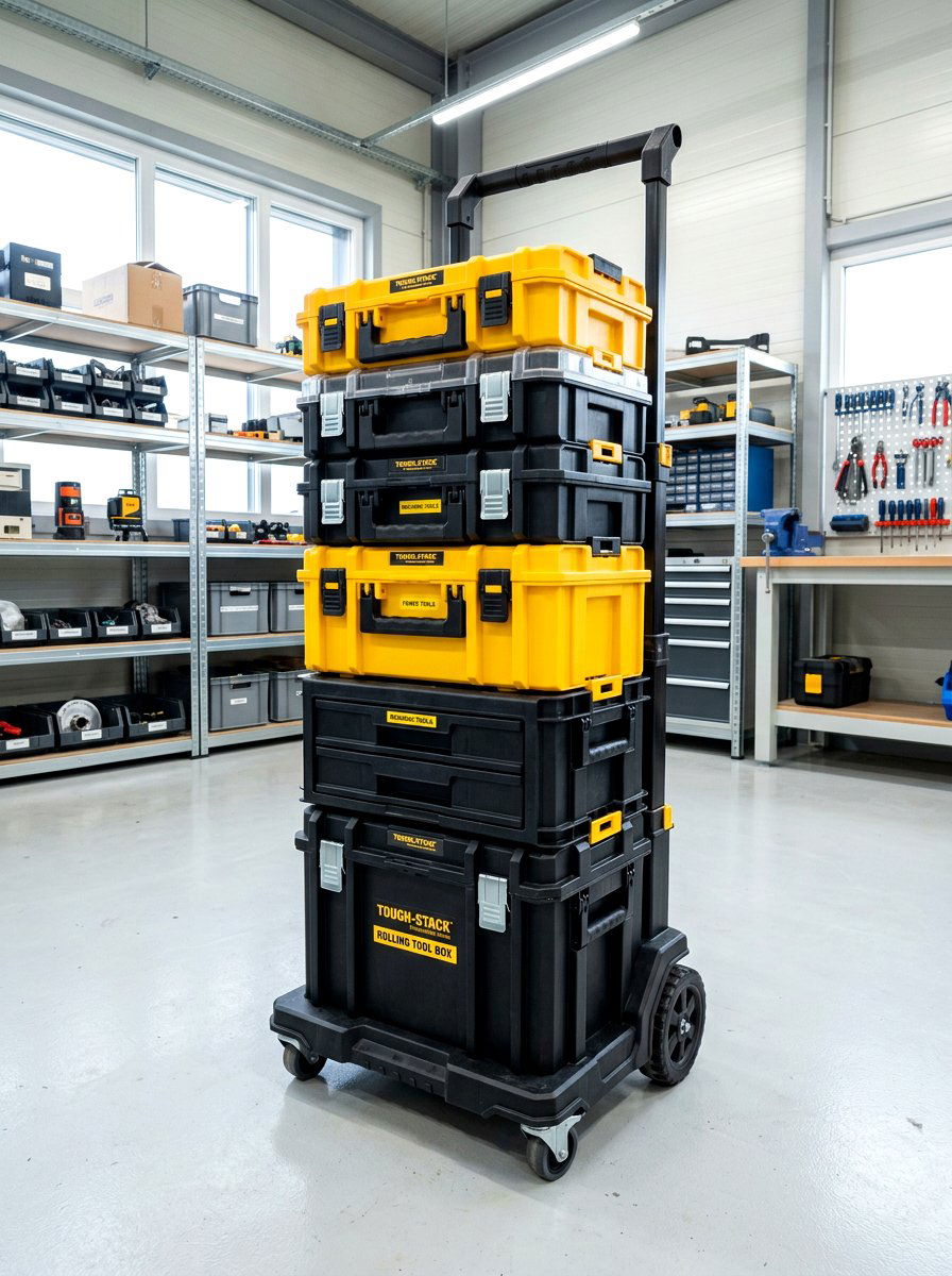 Modular Toolbox Stack - 30 power tool storage ideas