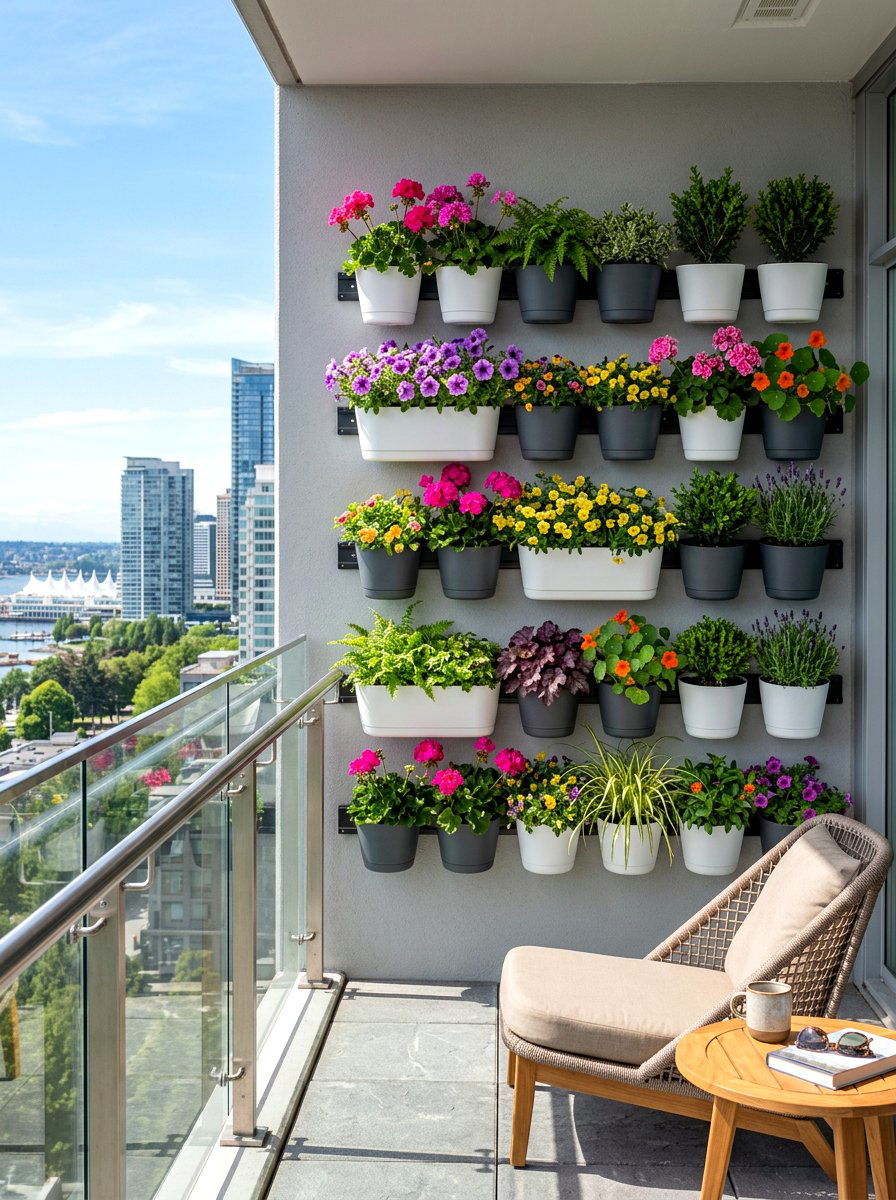 Modular Wall Pots - 30 vertical garden ideas