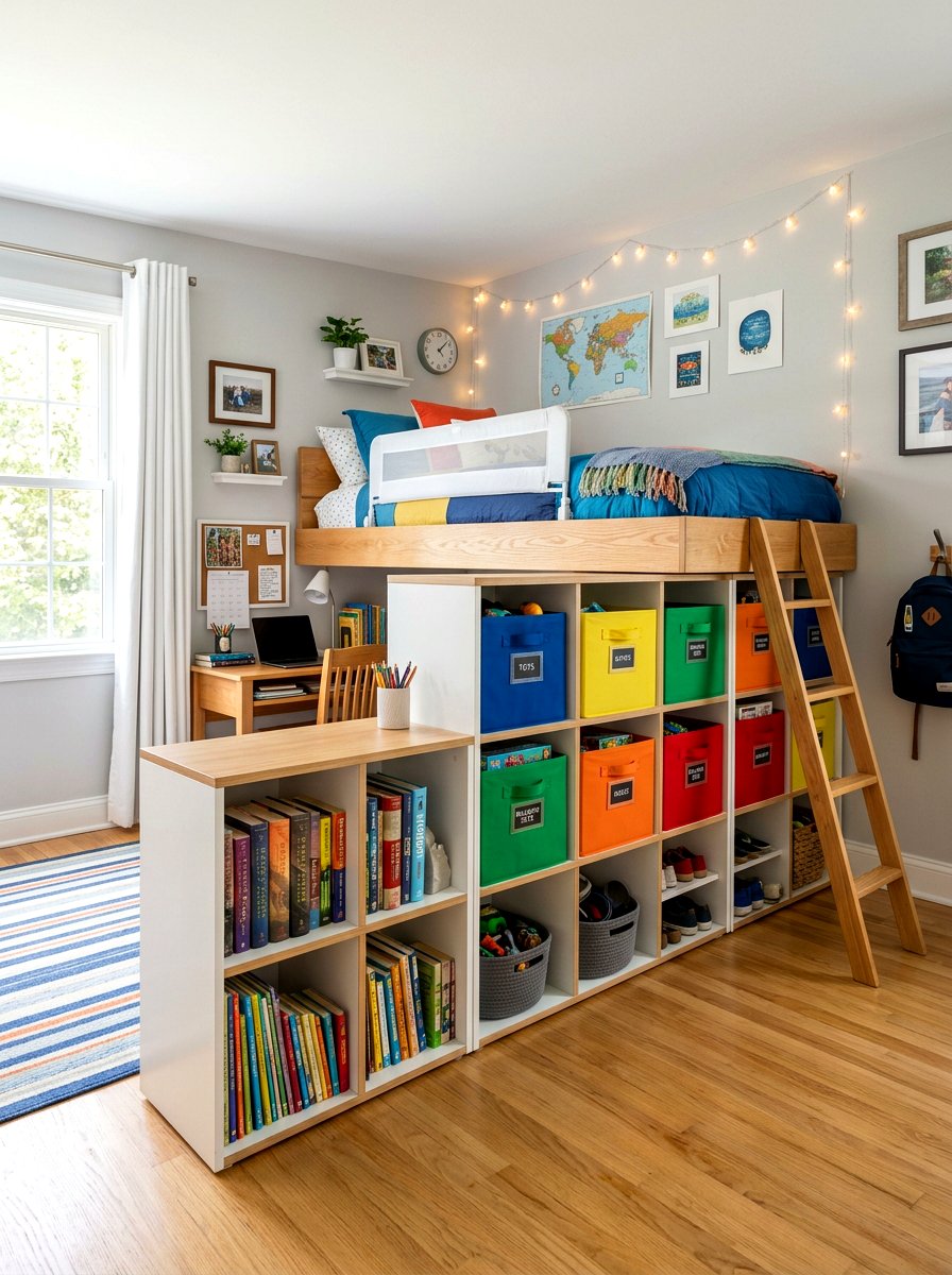 Modular cubby system - 30 under bed toy storage ideas