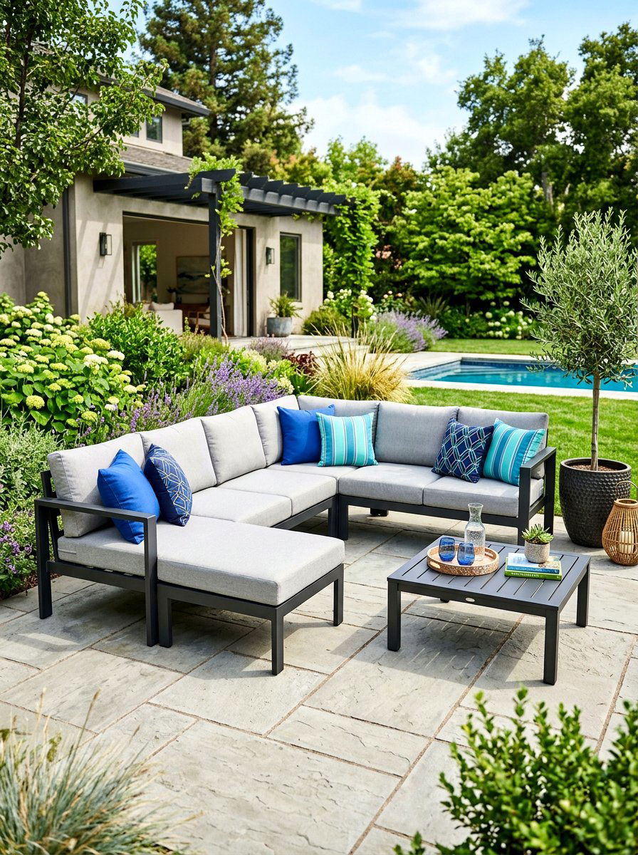 Modular outdoor sofa - 30 patio furniture ideas