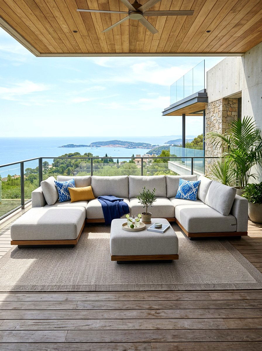 Modular outdoor sofa - 30 veranda furniture ideas