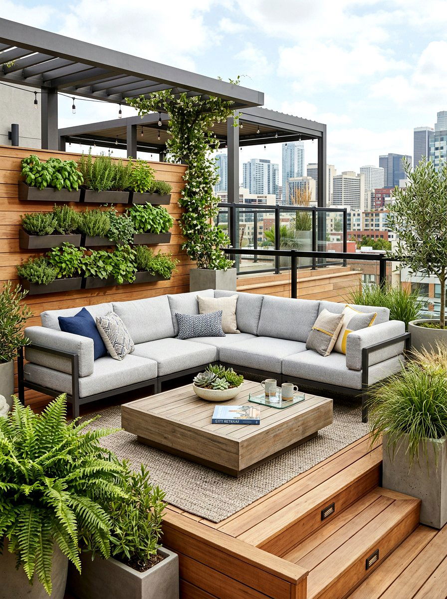 Modular outdoor sofa - 30 deck lounge furniture ideas