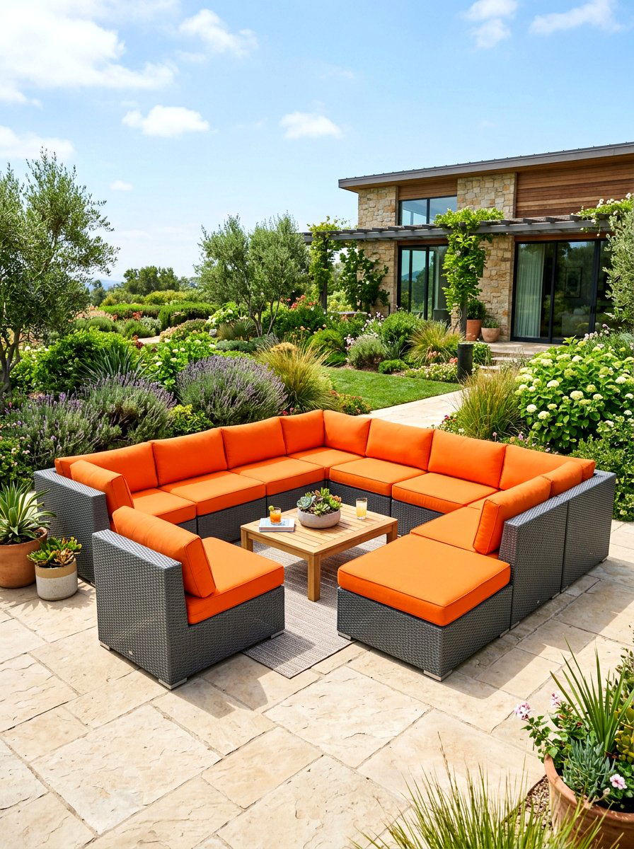 Modular seating - 30 front porch seating ideas