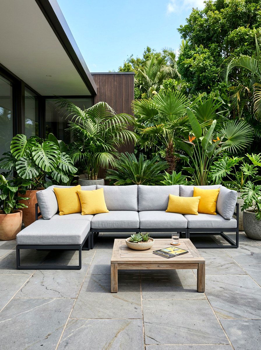 Modular sectional sofa - 30 backyard seating ideas