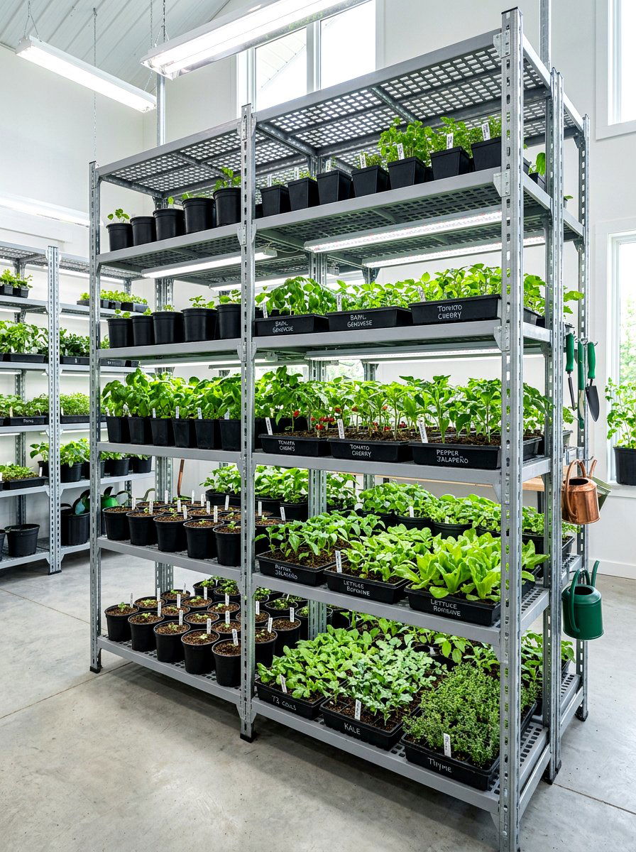 Modular shelving units - 30 greenhouse shelving ideas