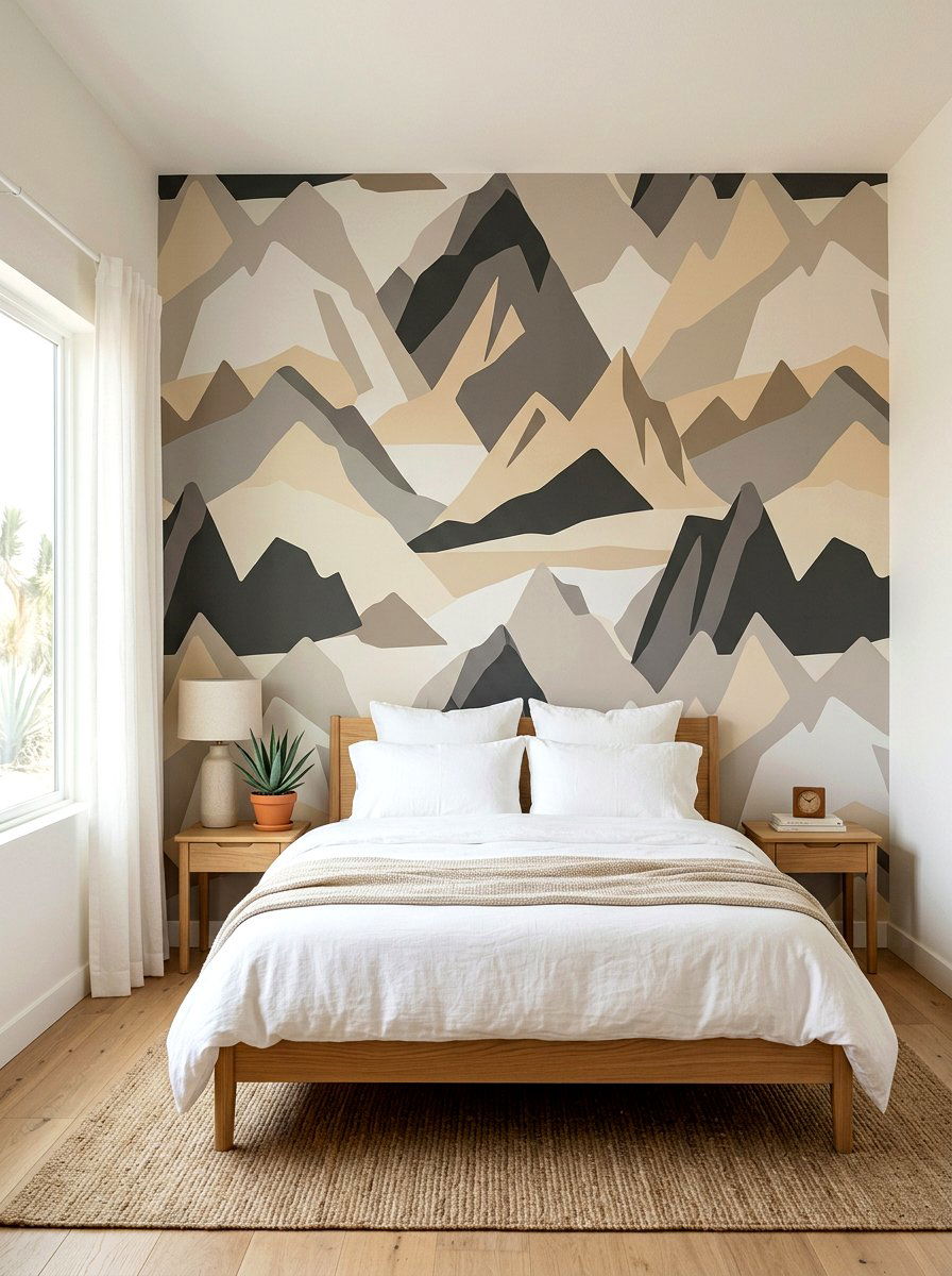 Mojave Wallpaper Room - 30 desert color decor ideas