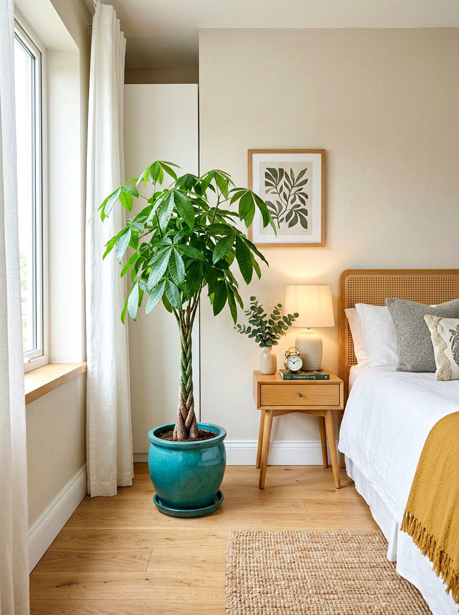 Money Tree Bedroom Corner - 30 bedroom plant corner ideas