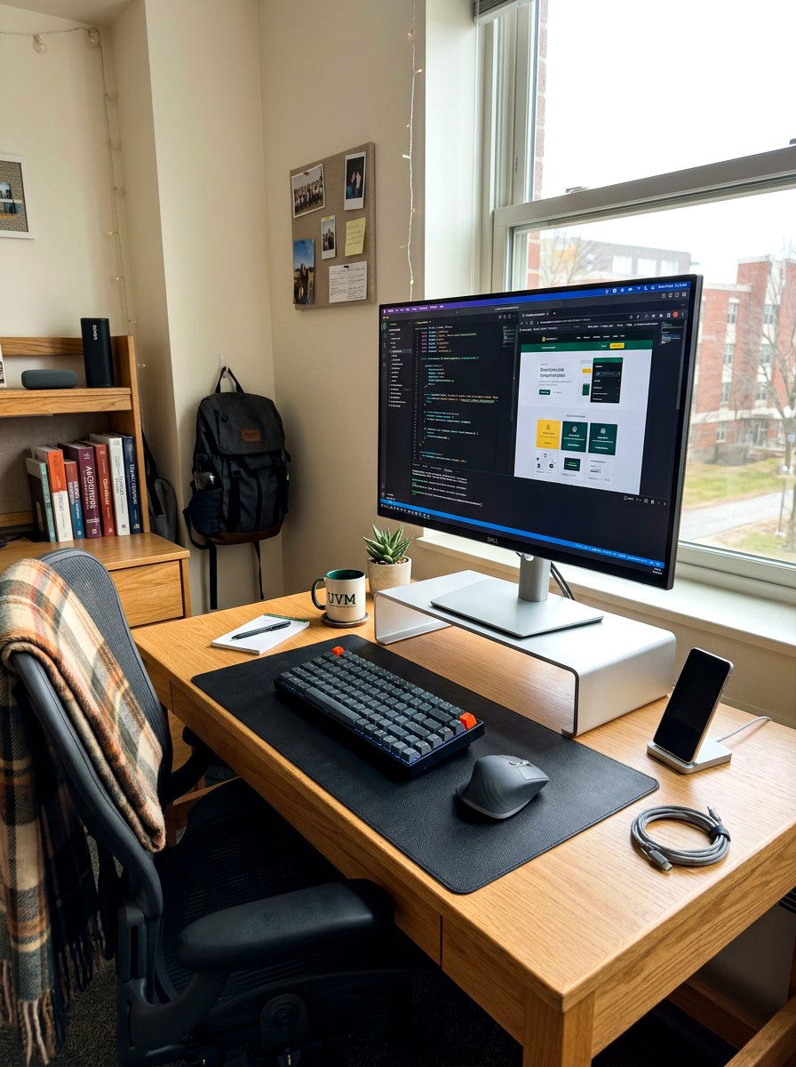 Monitor Stand For Dorm - 30 dorm desk ideas