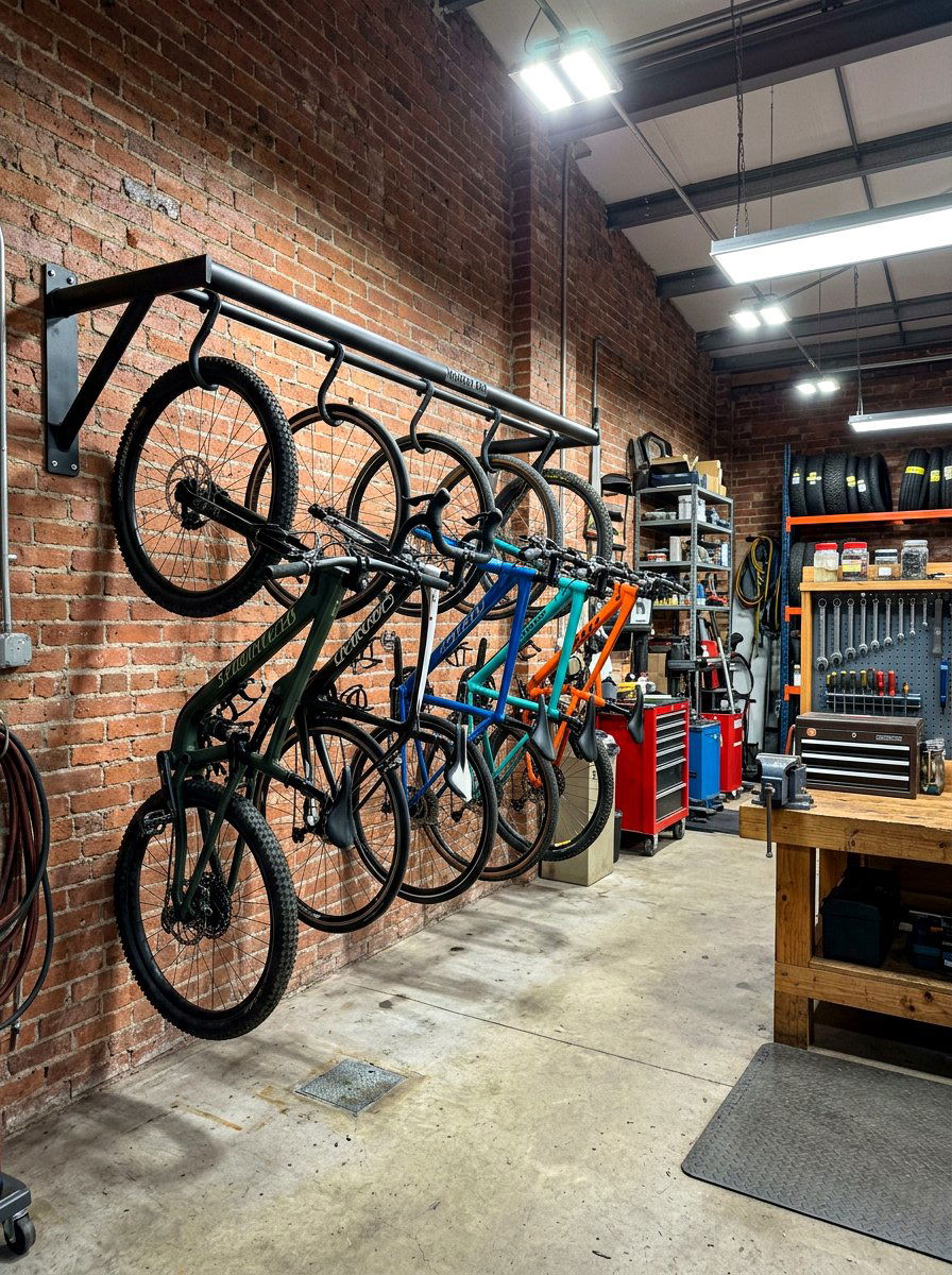 Monkey bar bike storage - 30 garage bike storage ideas