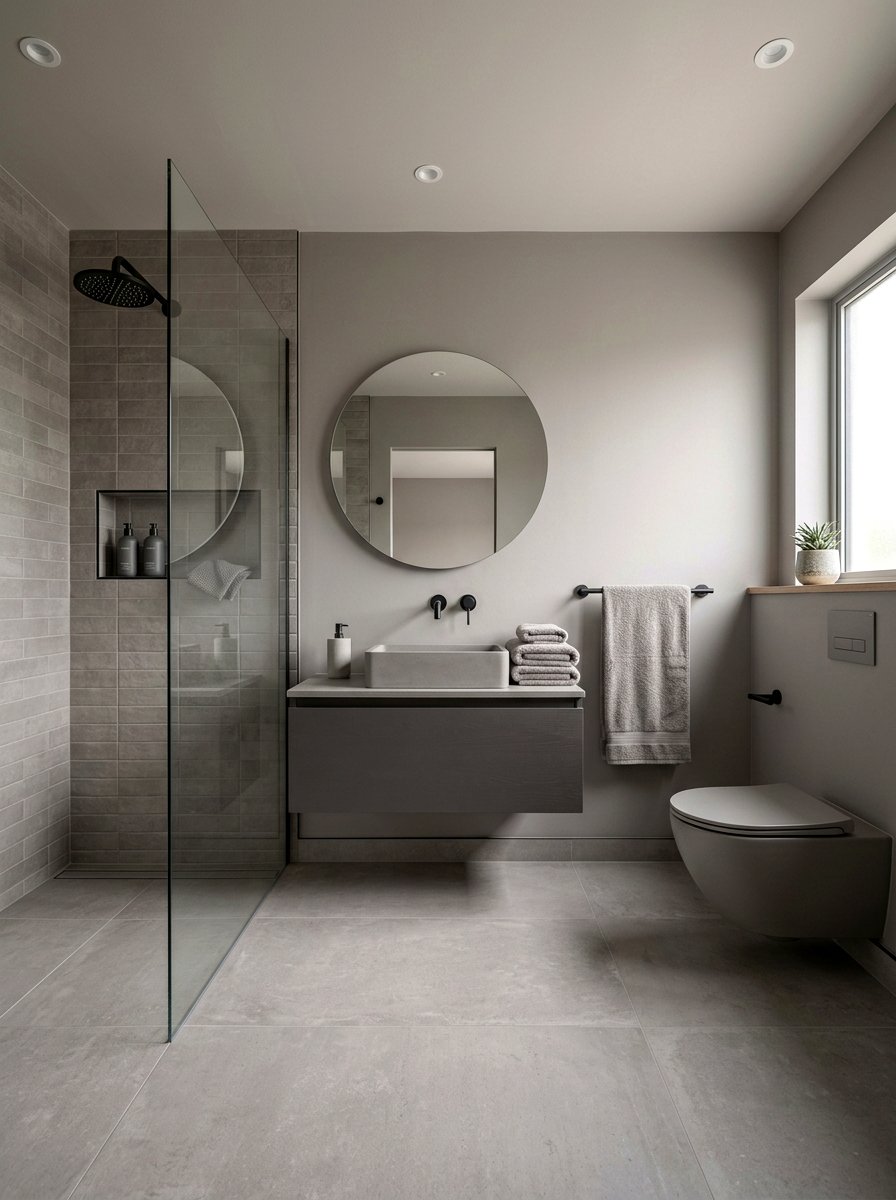 Monochromatic Bathroom Layout - 30 quiet luxury bathroom ideas