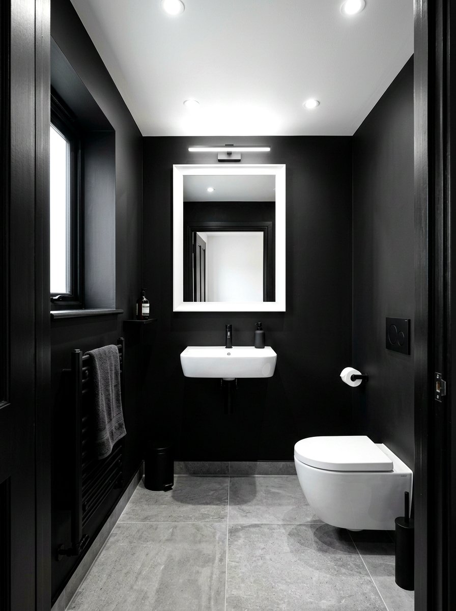 Monochromatic Cloakroom - 30 cloakroom ideas