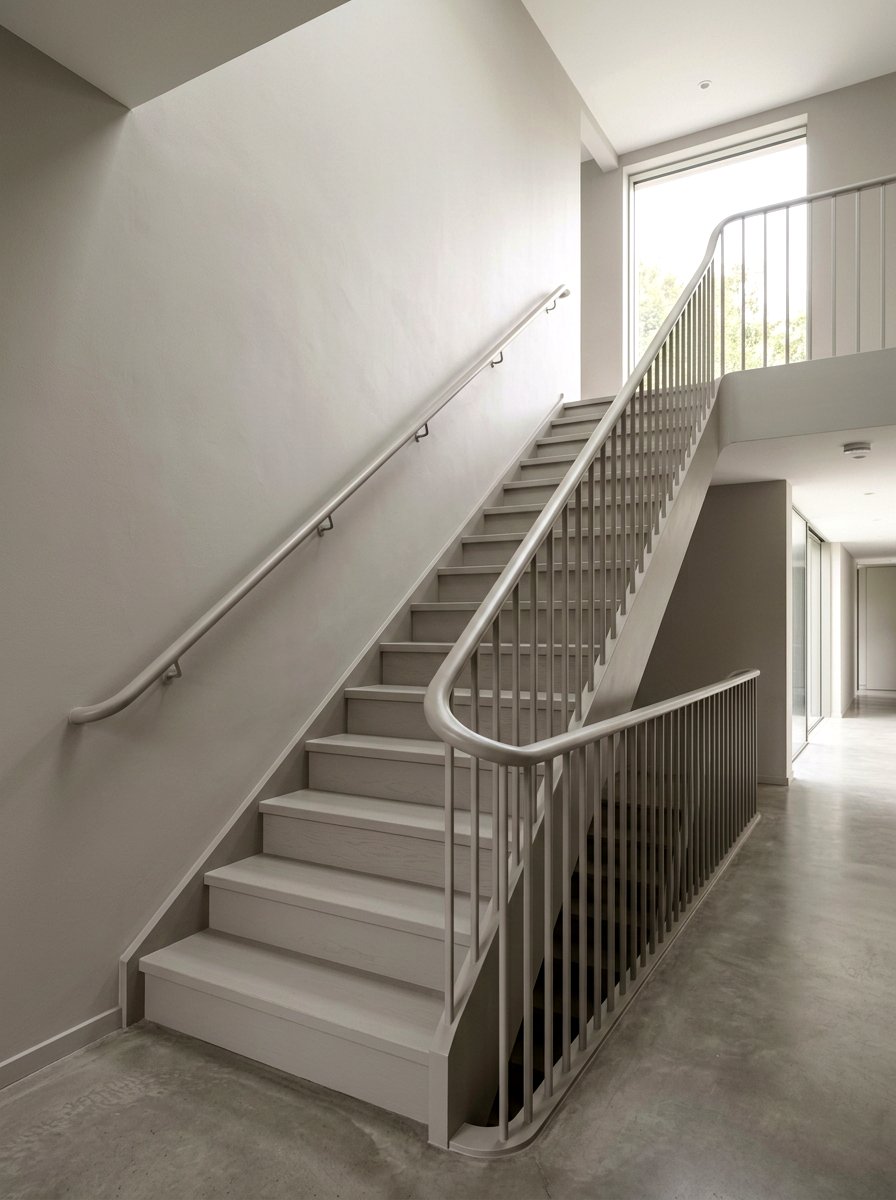 Monochromatic Color Palette - 30 staircase decor ideas