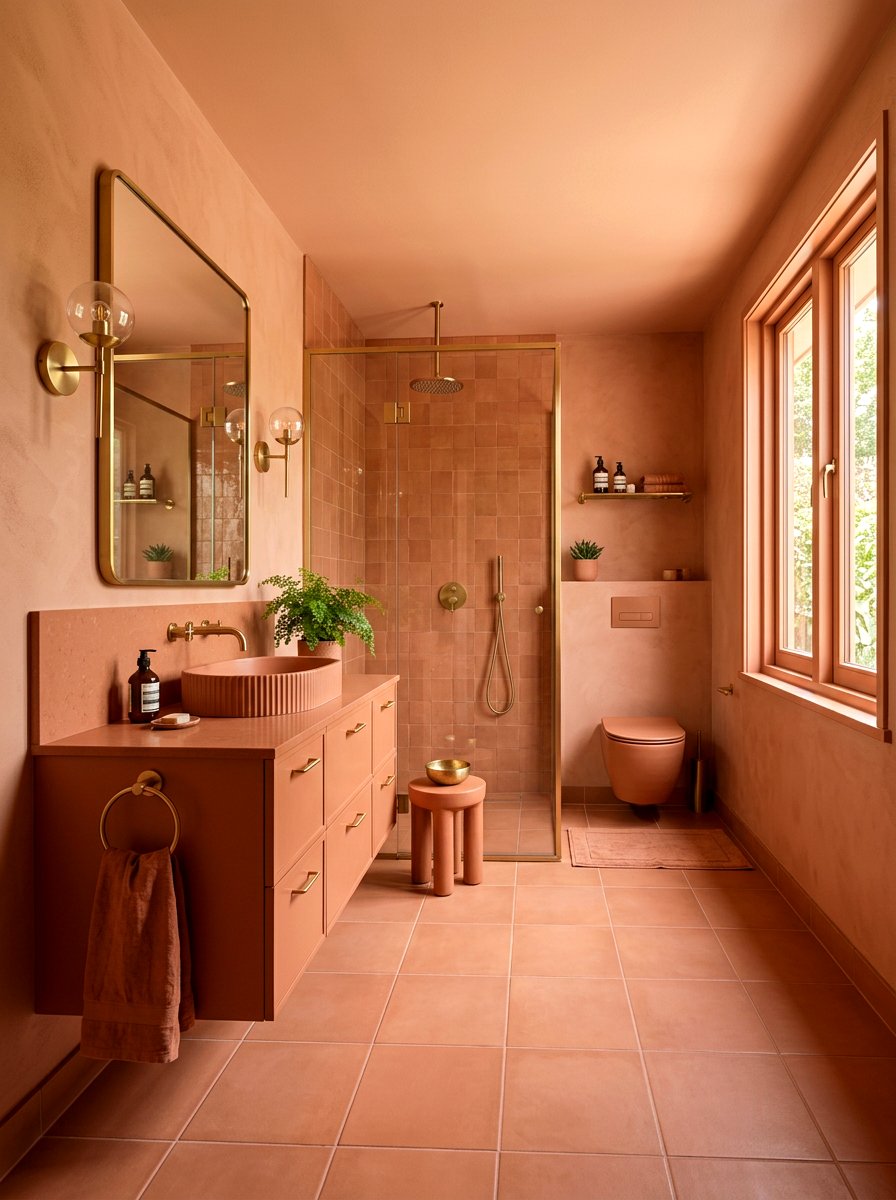 Monochromatic Color Scheme - 30 small bathroom ideas