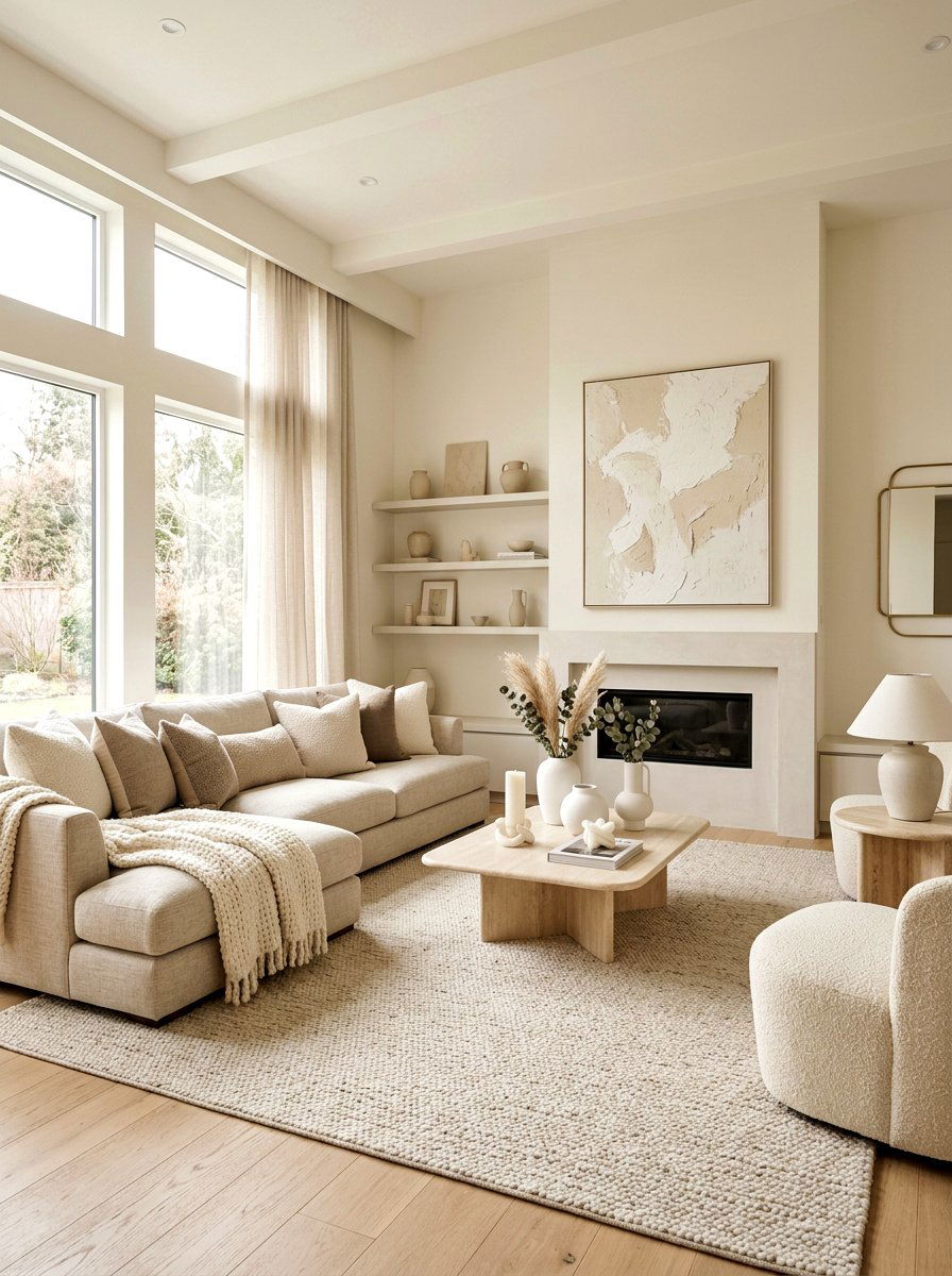 Monochromatic Living Room Palette - 30 editorial living room ideas