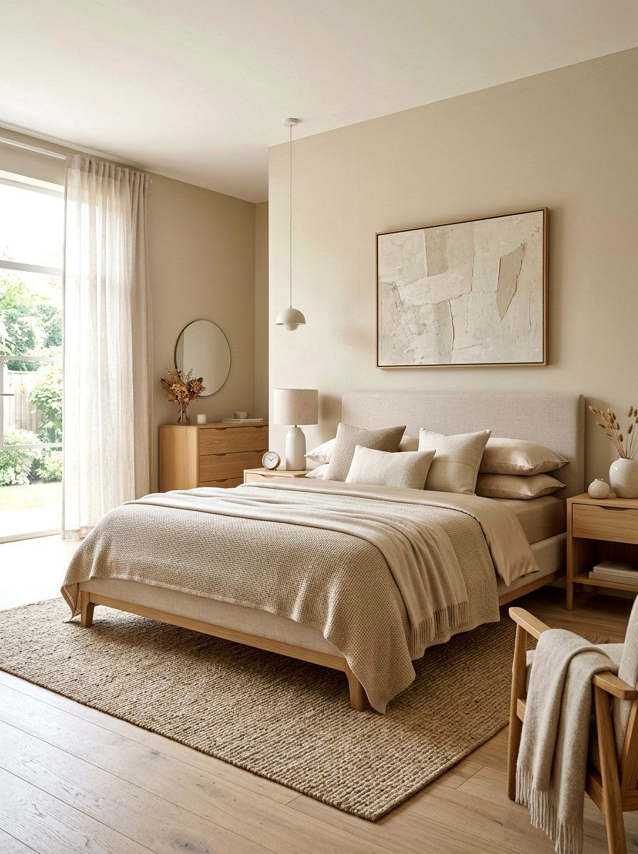 Monochromatic Neutral Bedroom - 30 couture bedroom ideas