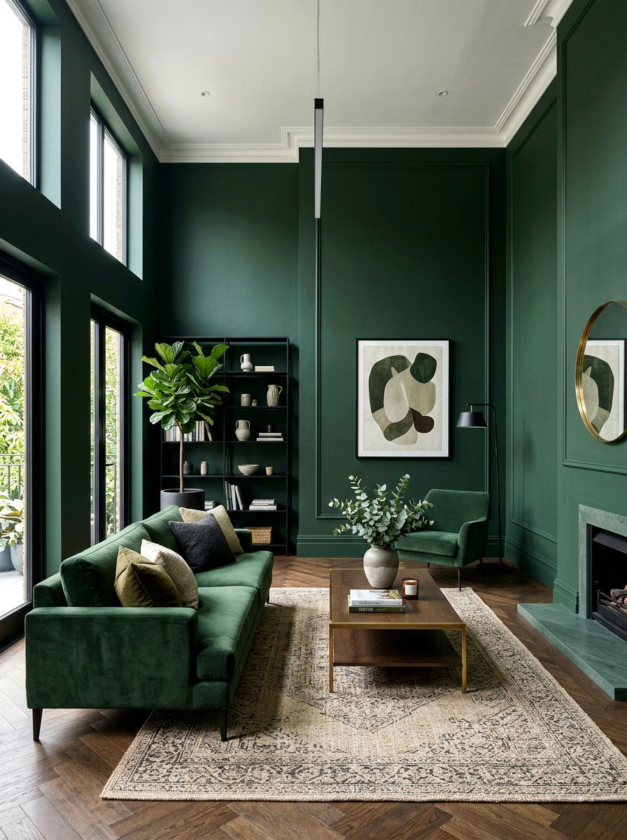 Monochromatic Painted Baseboard - 30 baseboard trim ideas