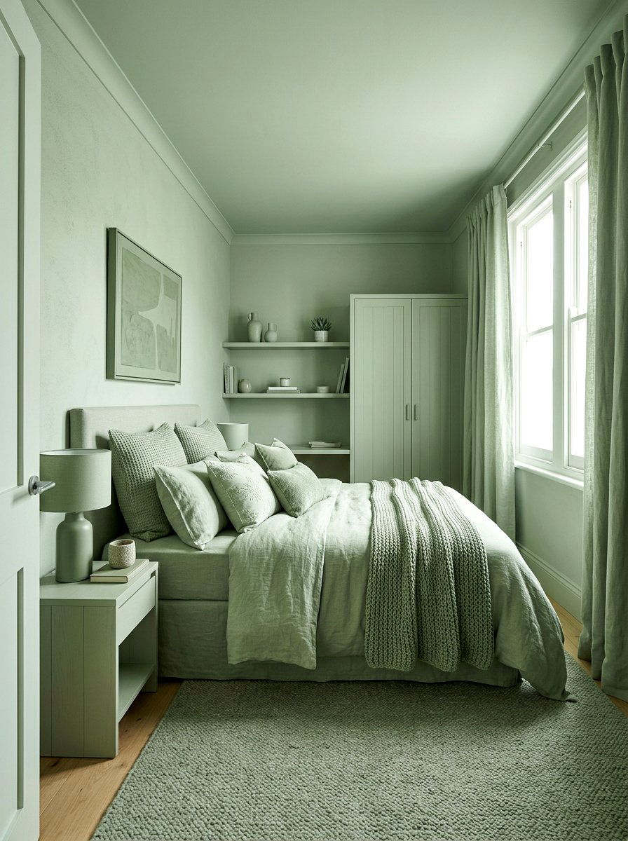Monochromatic Small Bedroom - 30 small bedroom ideas