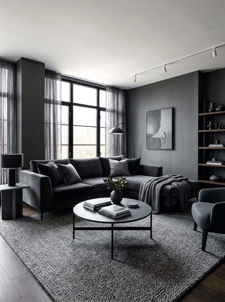 Monochromatic living room - 30 quiet luxury living room ideas